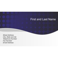 Royal Blue Visiting Card