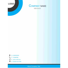 Ocean Blue Letterhead